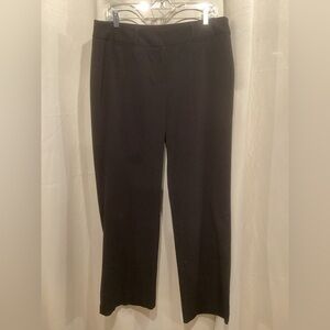 Larry Levine Short Black Straight Leg Women's Pants